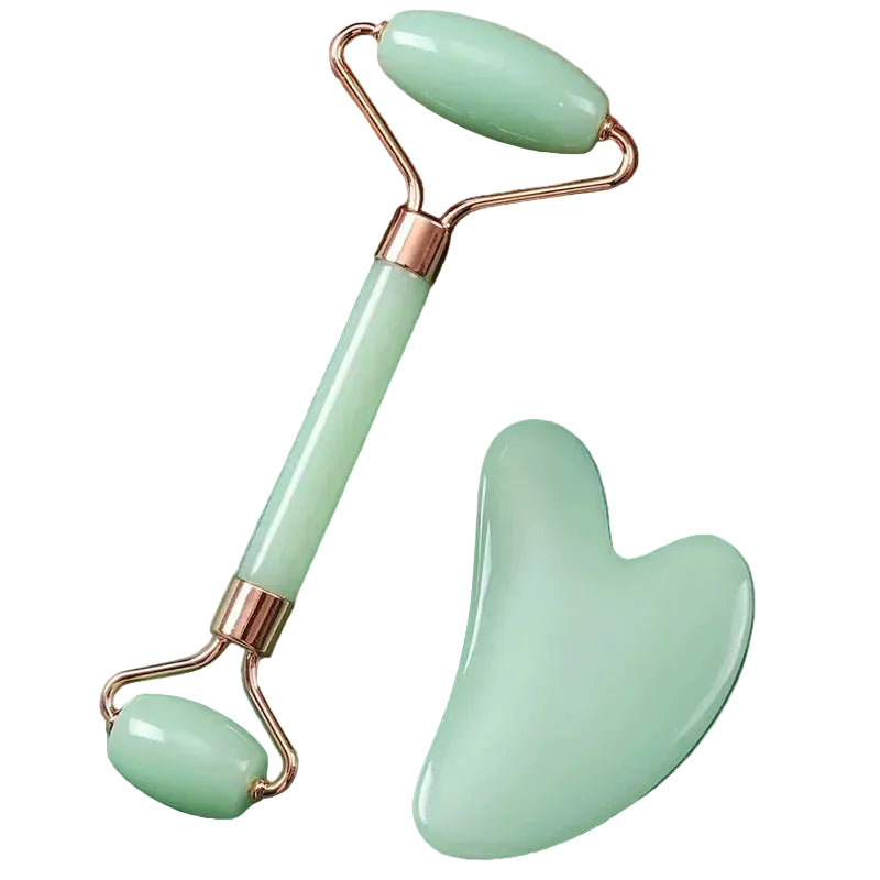 Kit com 2 rolos para massagem facial