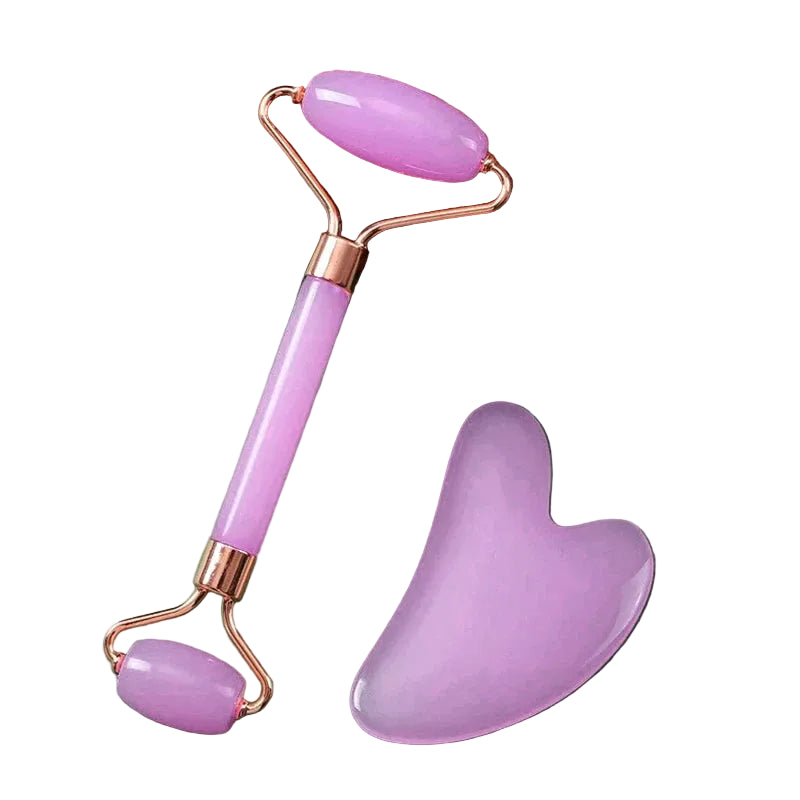 Kit com 2 rolos para massagem facial