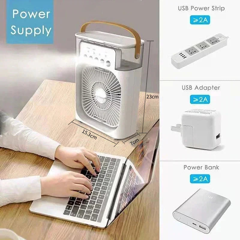 CoolWave 3-in-1: Fan, Air Cooler &amp; Humidifier 