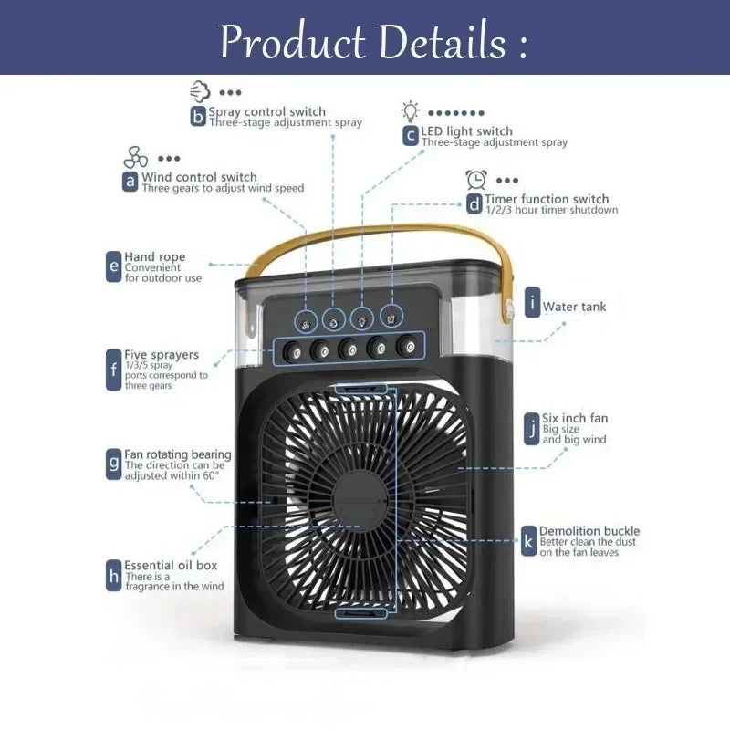 CoolWave 3-in-1: Fan, Air Cooler &amp; Humidifier 