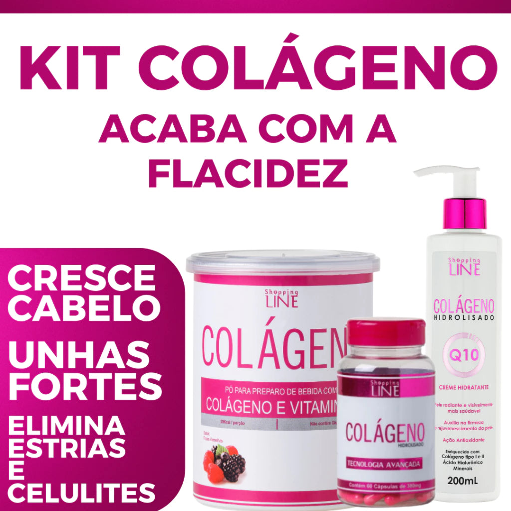 Kit Colágeno 3 em 1 + Anti Flacidez