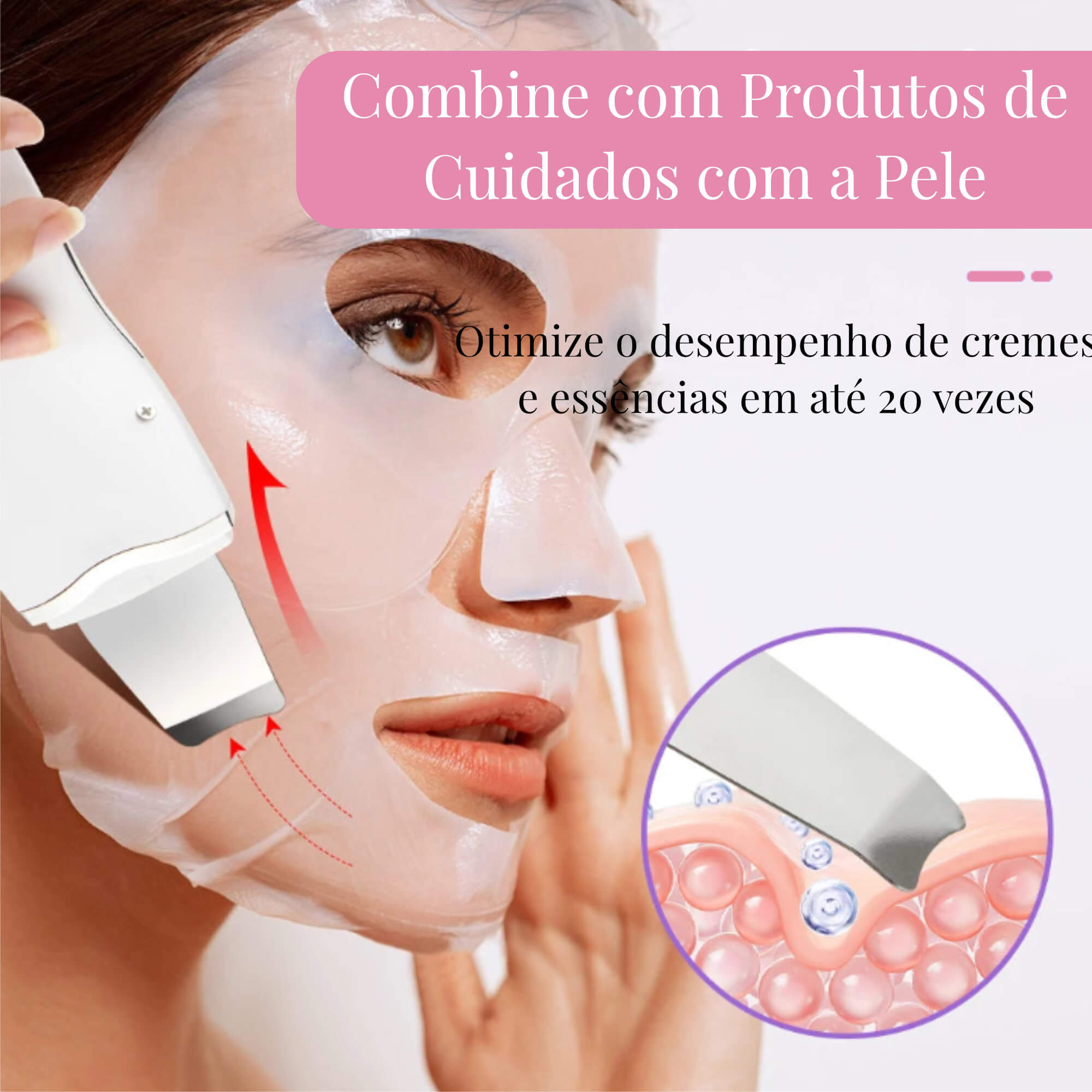 SkinClear Pro: Espátula facial ultrassônica